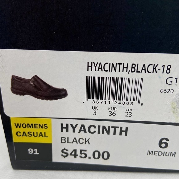 DR Scholl’s Hyacinth Black Faux Leather Zip Side Slip-On Comfort Shoe, Women's 6 - Picture 8 of 8